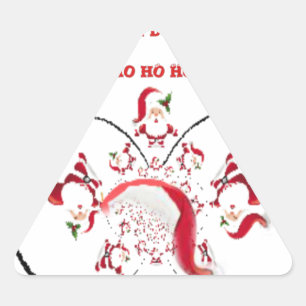 Oki Dokie Santa! Triangle Sticker