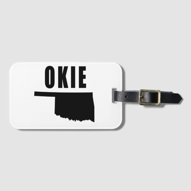 OKIE Oklahoma Luggage Tag (Front Horizontal)
