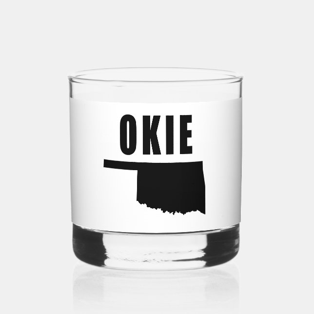 OKIE Oklahoma Whiskey Glass (Front)