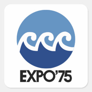 Okinawa Expo 75 Square Sticker
