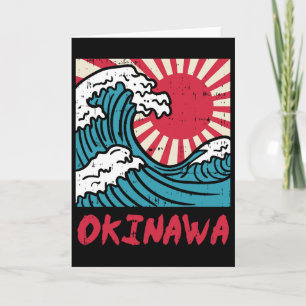 Okinawa Great Wave Kanigawa Japan Japanese Martial Card