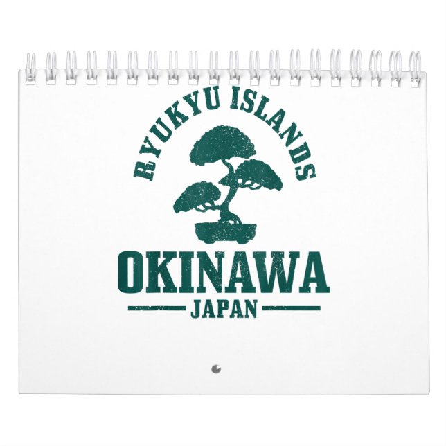 Okinawa Japan Bonsai Japanese Ryukyu Islands Gift Calendar (Cover)