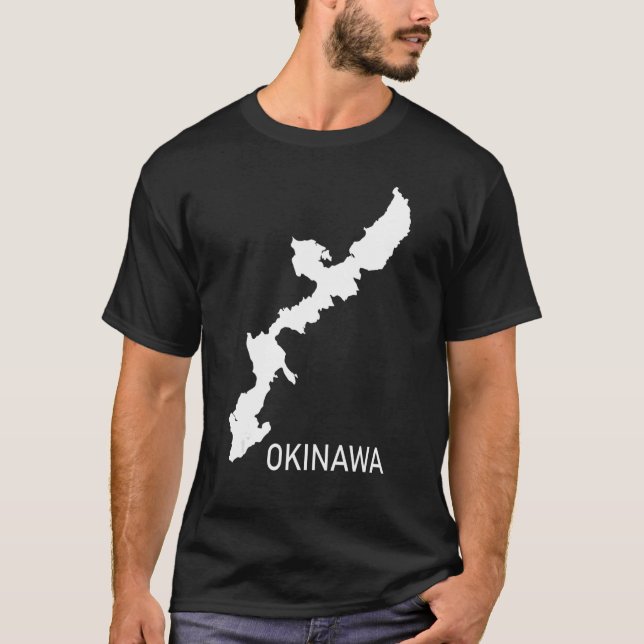 Okinawa Japan Map 沖縄琉球ウチナンチュ Ryukyu Island Uchinag T-Shirt (Front)