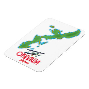 Okinawa Japan travel map Magnet