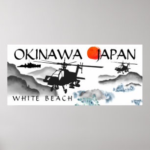 Okinawa, Japan, White Beach Military Poster