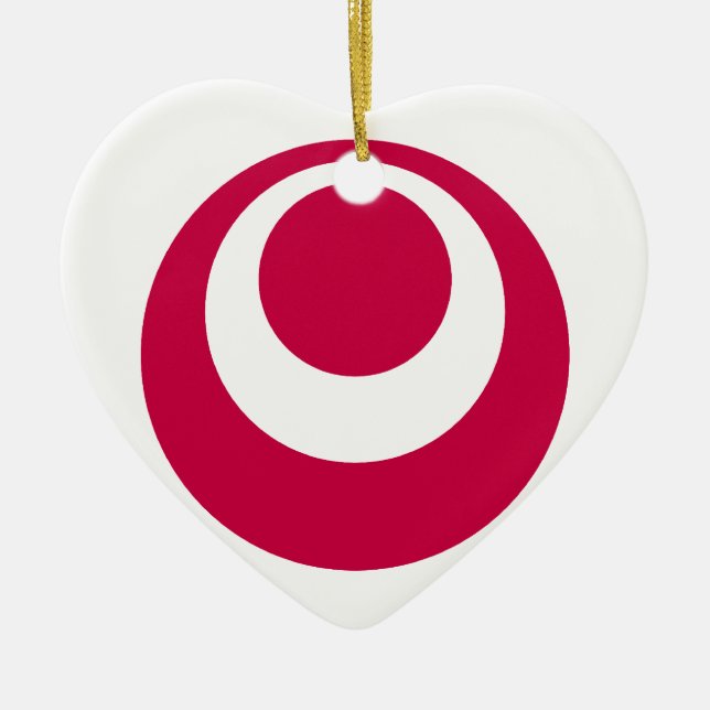 Okinawa Prefecture, Japan Ceramic Ornament (Front)