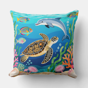 Okinawa Sea Life Cushion