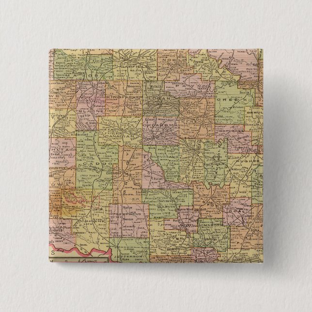 Oklahoma 15 Cm Square Badge (Front)