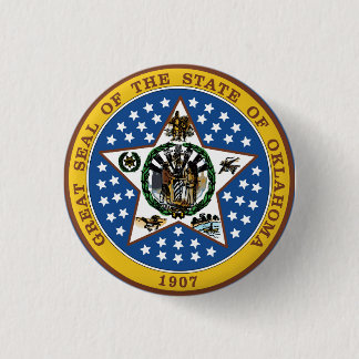 Oklahoma 3 Cm Round Badge