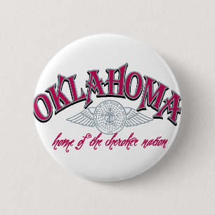 Oklahoma 6 Cm Round Badge
