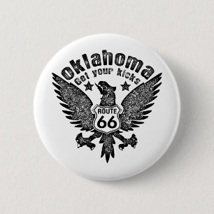 Oklahoma 6 Cm Round Badge