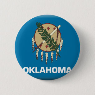 Oklahoma 6 Cm Round Badge