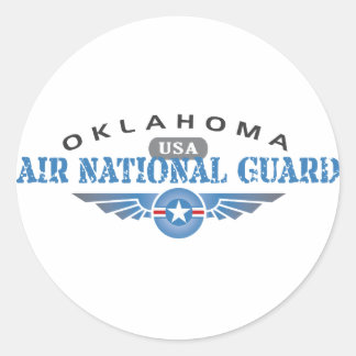 Oklahoma Air National Guard Classic Round Sticker