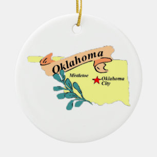 Oklahoma Ceramic Ornament