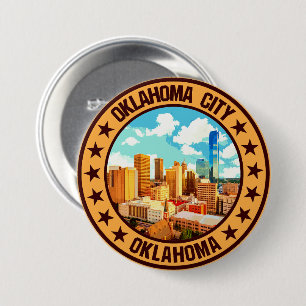 Oklahoma City 7.5 Cm Round Badge