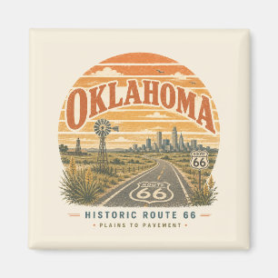Oklahoma City Historic Route 66 Plains Art Magnet