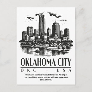 Oklahoma City OKC USA Postcard