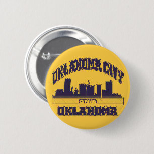 Oklahoma City,Oklahoma 6 Cm Round Badge