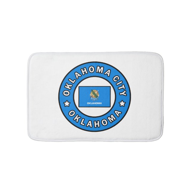 Oklahoma City Oklahoma Bath Mat (Front)