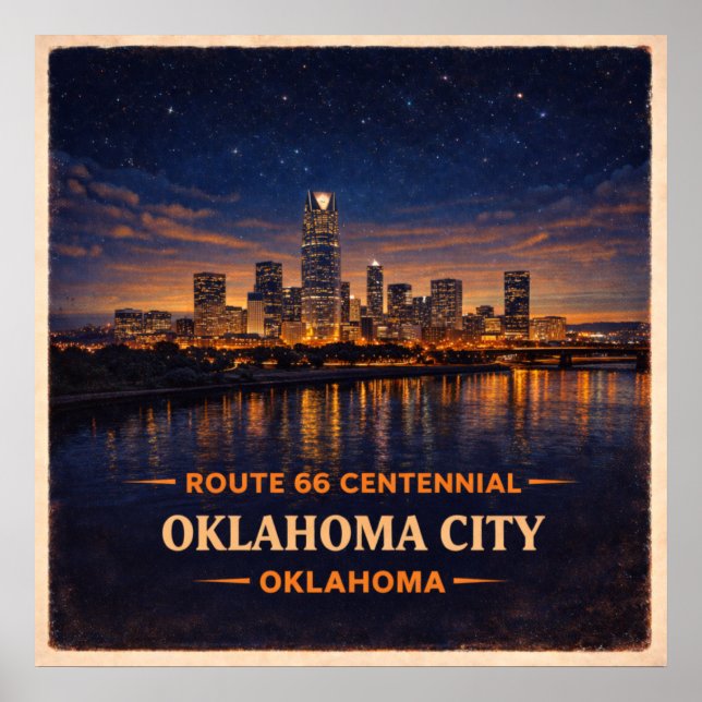 Oklahoma City Oklahoma Centennial Poster (Front)
