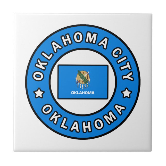 Oklahoma City Oklahoma Ceramic Tile (Front)