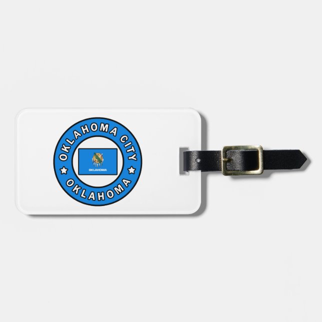 Oklahoma City Oklahoma Luggage Tag (Front Horizontal)