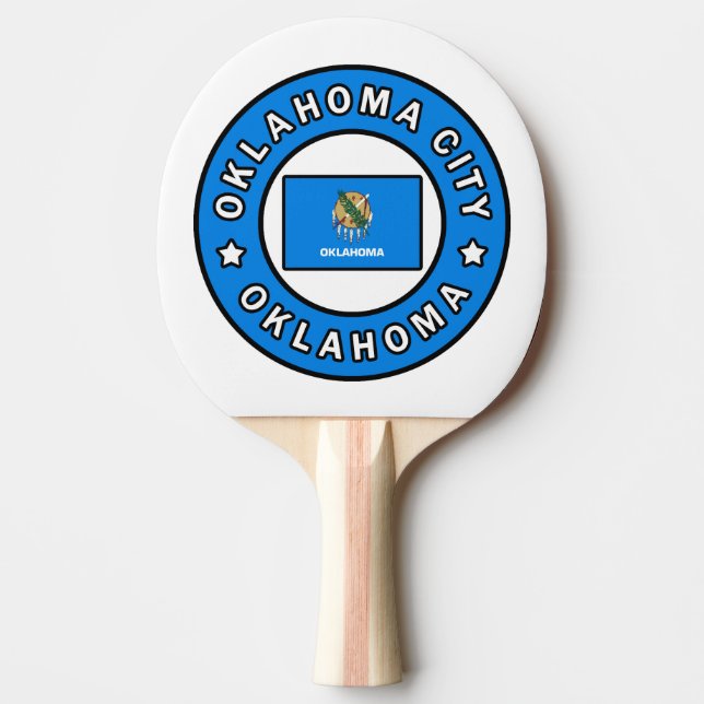 Oklahoma City Oklahoma Ping Pong Paddle (Front)