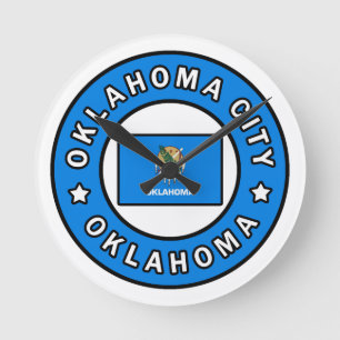 Oklahoma City Oklahoma Round Clock