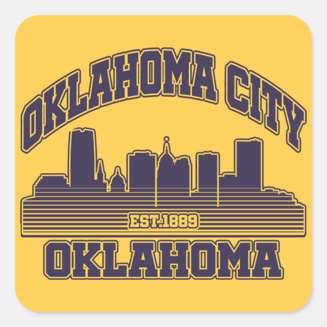 Oklahoma City,Oklahoma  Square Sticker (Front)