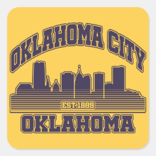 Oklahoma City,Oklahoma  Square Sticker