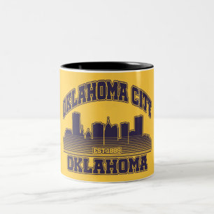 Oklahoma City,Oklahoma  Two-Tone Coffee Mug