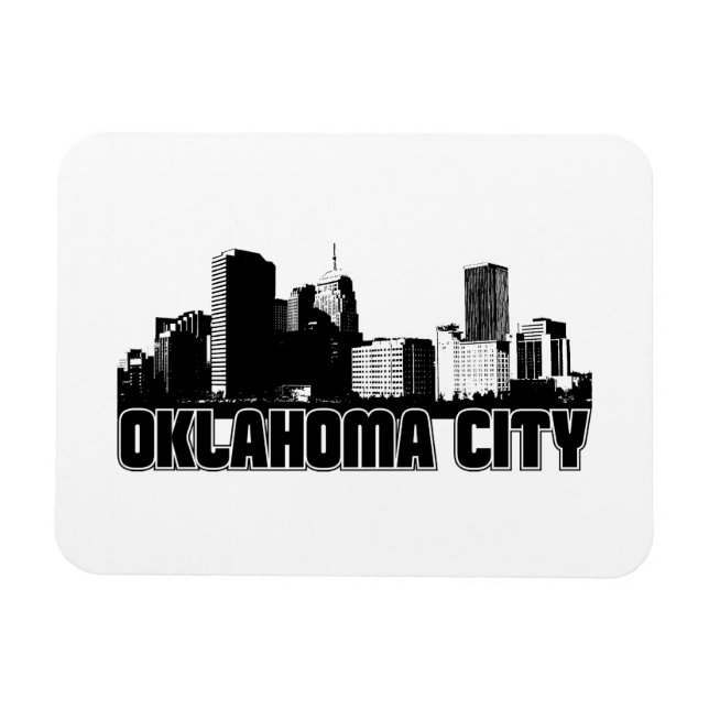 Oklahoma City Skyline Magnet (Horizontal)