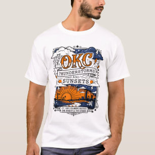 Oklahoma City Thunderstorms And Sunsets Landscape T-Shirt