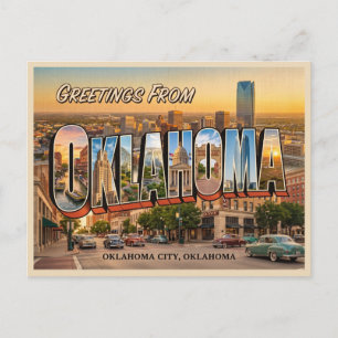 Oklahoma City Travel Postcard