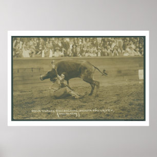 Oklahoma Culy bulldogging. Poster