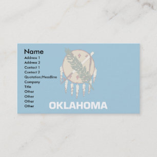 Oklahoma Flag Business Card