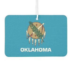 Oklahoma flag car air freshener