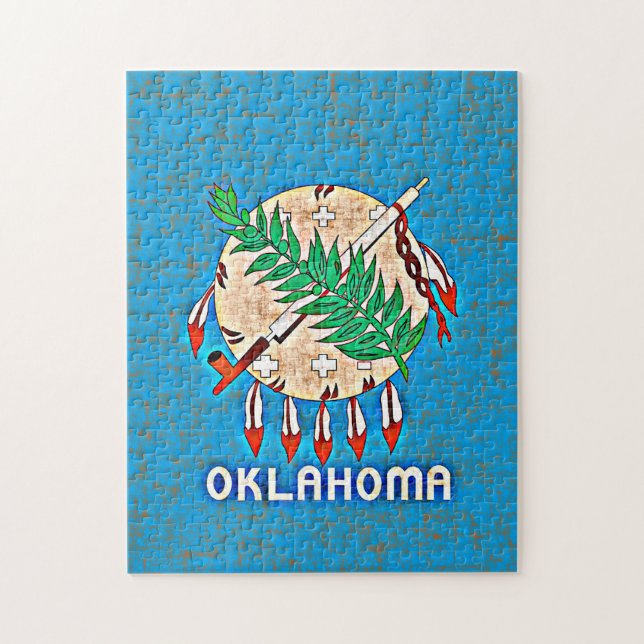 OKLAHOMA FLAG JIGSAW PUZZLE (Vertical)