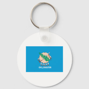 OKLAHOMA FLAG KEY RING