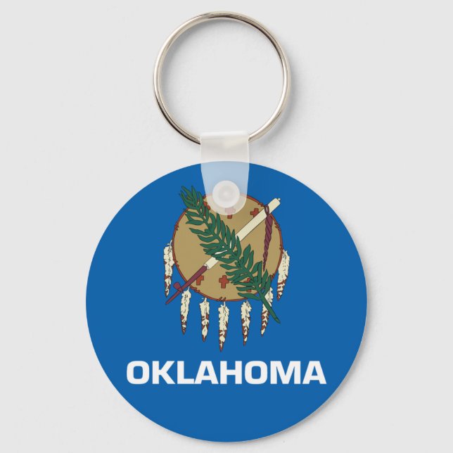 Oklahoma flag key ring (Front)