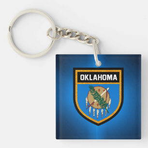 Oklahoma Flag Key Ring