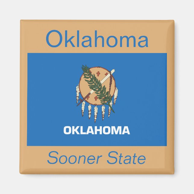 Oklahoma Flag Magnet (Front)