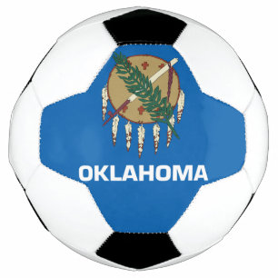 Oklahoma flag soccer ball
