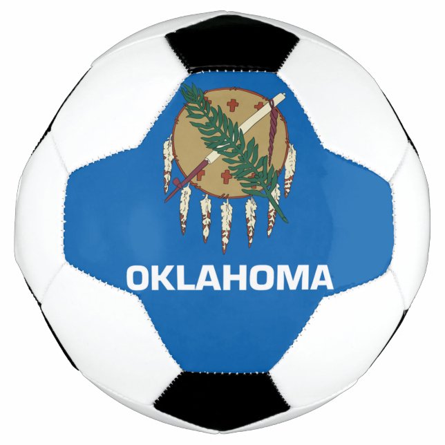 Oklahoma flag soccer ball (Front)