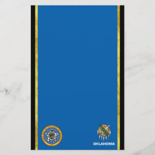 Oklahoma flag stationery