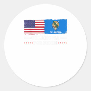 Oklahoma For Joe Biden President 2020 Electi Classic Round Sticker