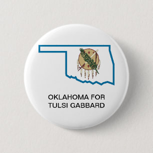 OKLAHOMA for TULSI GABBARD 2020 Button