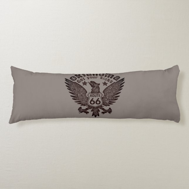 Oklahoma Get Your Kicks Body Cushion (Front)