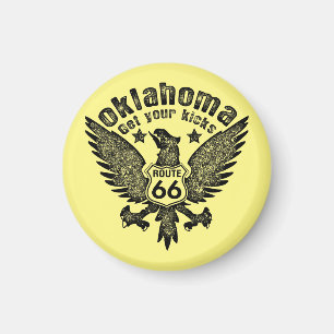 Oklahoma Get Your Kicks Magnet