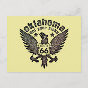 Oklahoma Get Your Kicks Miami Filter Invitation Postcard